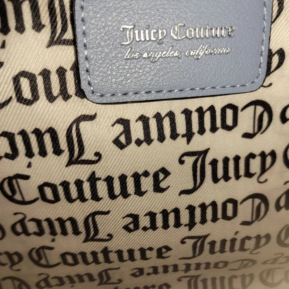 NWT Adorable Juicy Couture Slate Blue Purse - Picture 7 of 9